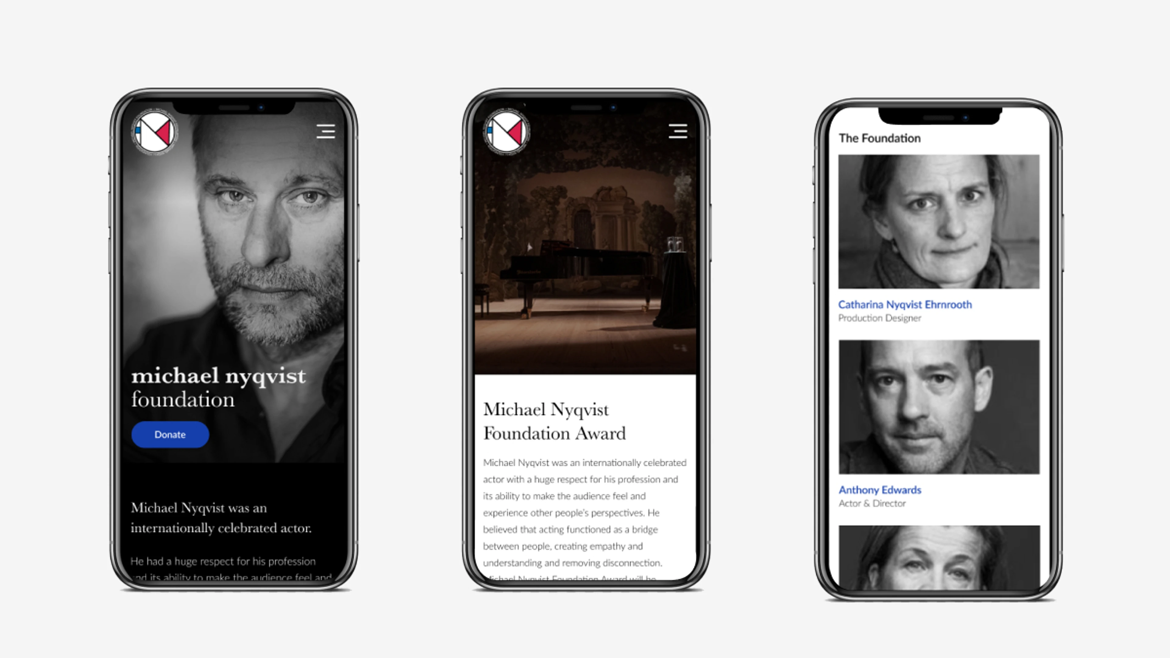 Mobilskisser från Michael Nyqvist Foundation